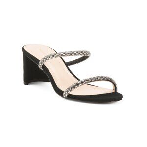 PELLE MODA Black Mirra Heel Sandals